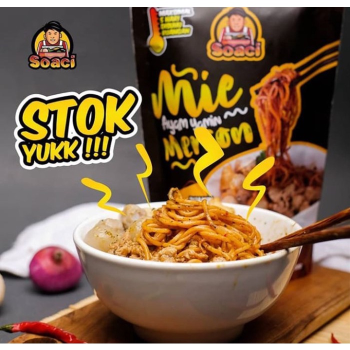 Jual Soaci Mie Ayam Yamin Mie Ayam Instan Pedas Mercon Shopee Indonesia