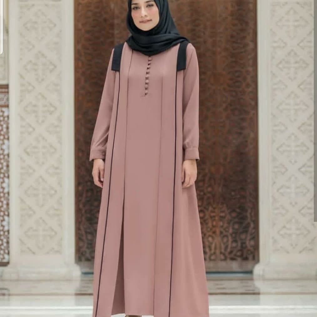 Ns FC Najibah Gamis Syar'i asdf Putih Benhur Abu Toska Navy Maroon Hujan