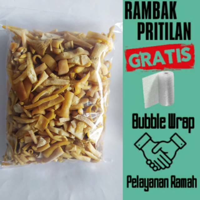 

(Terbatas) Krecek Rambak Sapi Pritilan / Dorokdok Mentah Tetelan / Pritilan Krecek Rambak 500gr