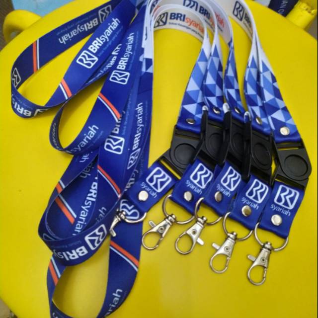 

Lanyard custom tali id 2 sisi printing sablon