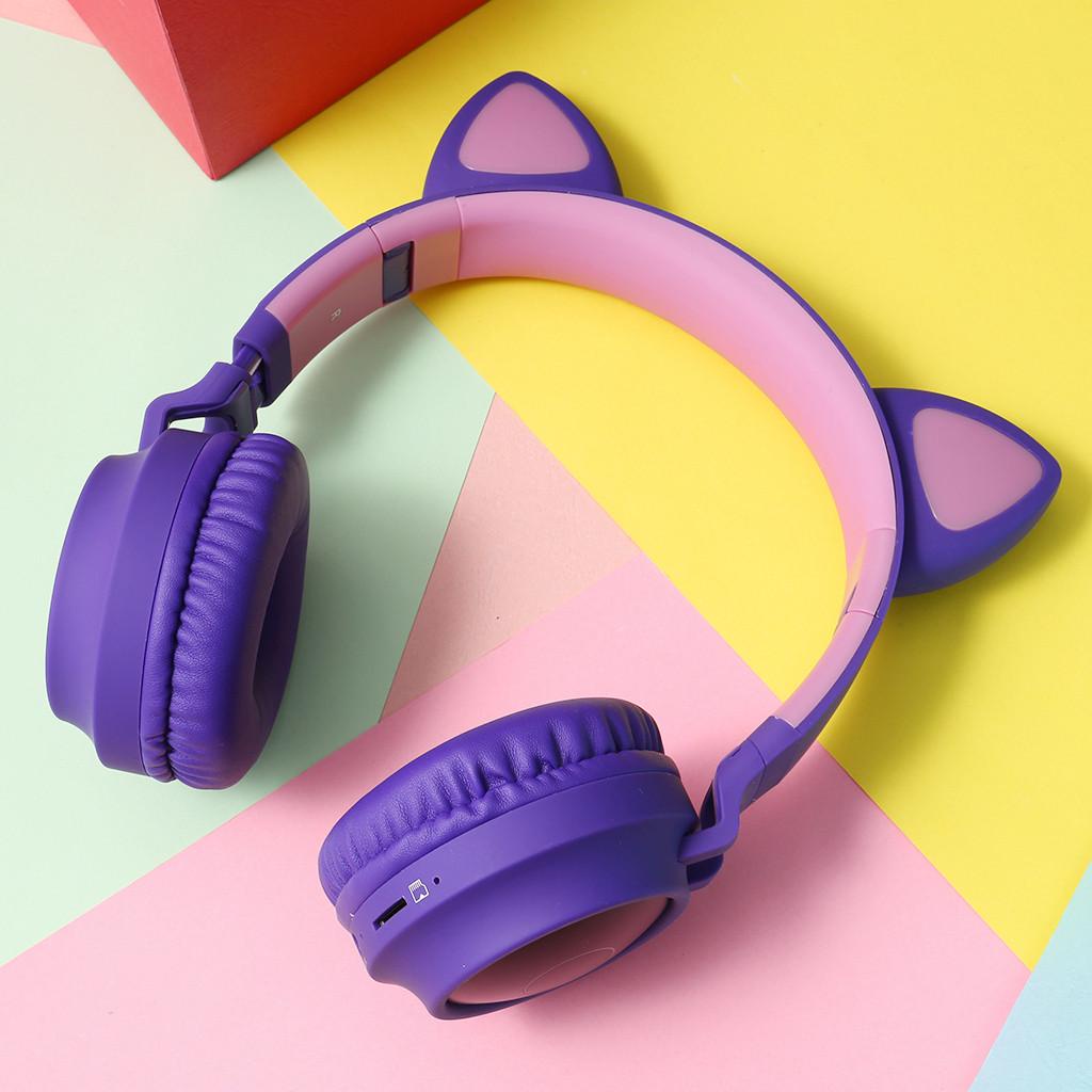 Headset Bluetooth 5.0 Cat Ear BT, FM, TF, AUX BT-028C