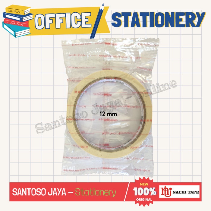 

Isolasi Selotip Kertas NACHI - Masking Tape NACHI 12mm - 1/2 inch