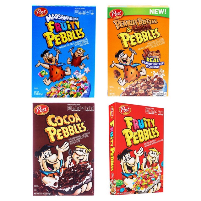 

Post Cereal Pebbles Fruity Cocoa Marshmallow Peanut & Butter 311g