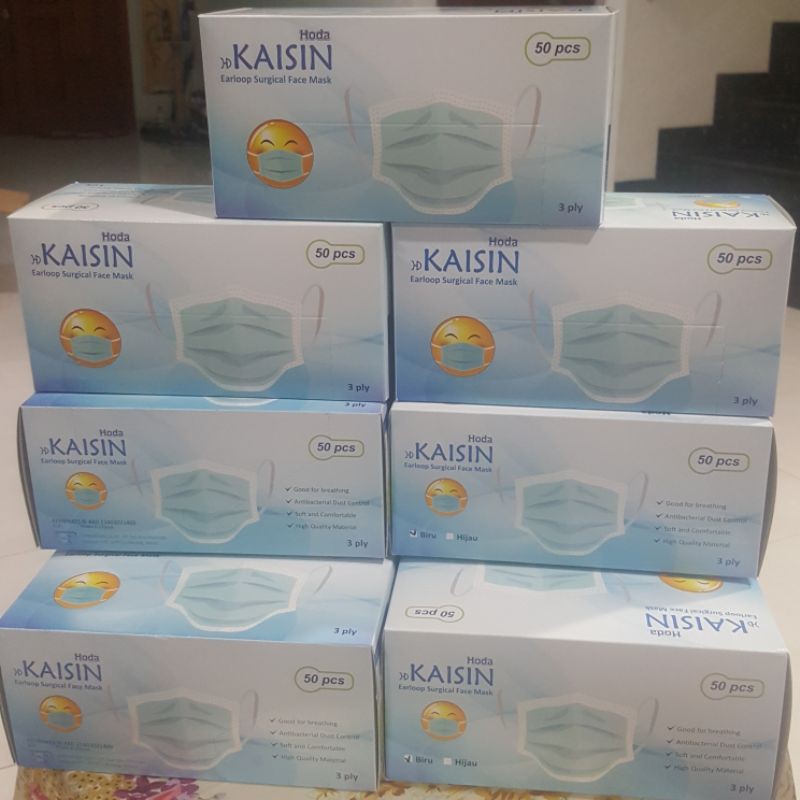 PROMO...Masker korona Kaisin Surgical Mask Face/masker setara sensi/masker hoda