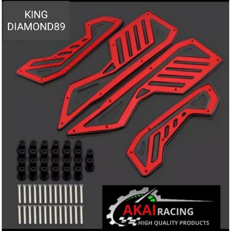 Bordes karpet pijakan kaki New Nmax 2020 Cnc premium Nmax New Akai Racing