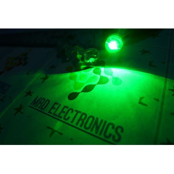 LED 8mm Straw Hat Warna HIJAU Super Bright F8 Green Strawhat