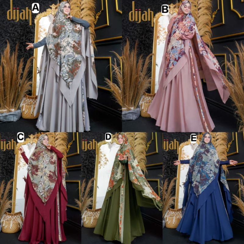 DIJAH 461 GAMIS SYARI BY DIJAH GAMIS SYARI ORIGINAL GAMIS SYARI TERBARU BAJU SYARI SET SYARI