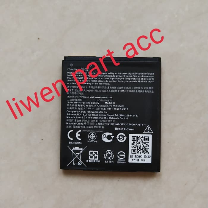 batre batrai baterai asus zenfone 4c c z007 2100mah a03