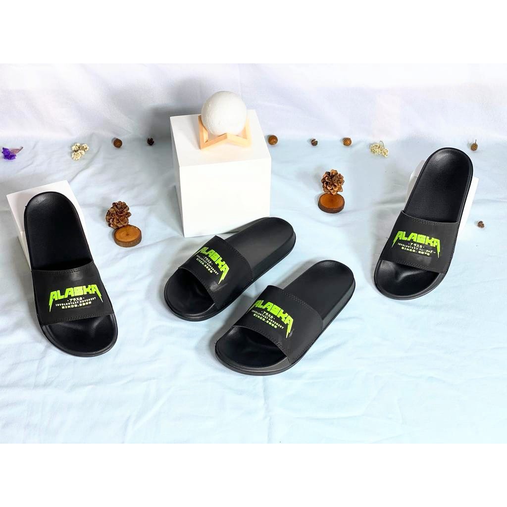 Sandal Slide Pria Dewasa Since2020 Green Kekinian Terbaru