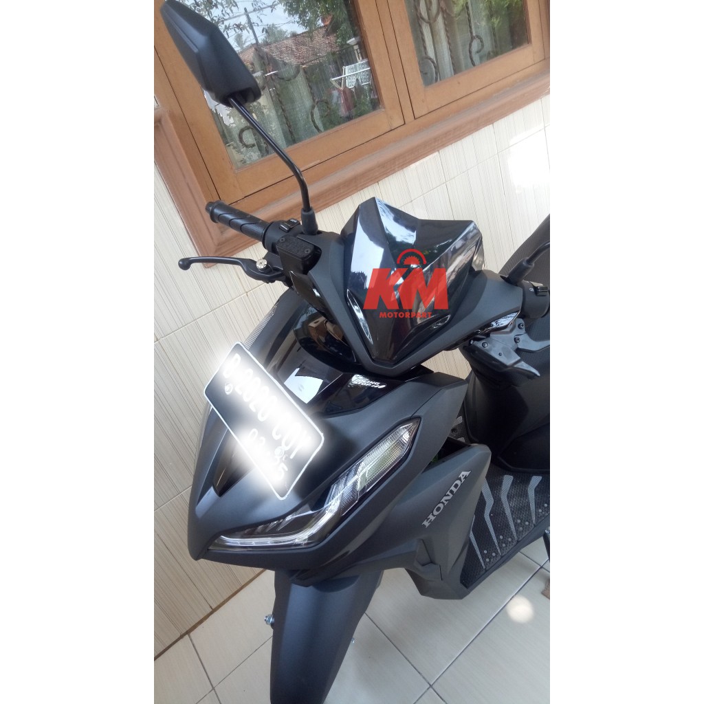 Visor Windshield Vario 150 2018 2019 Tinggi 20 cm Hitam Variasi Vario