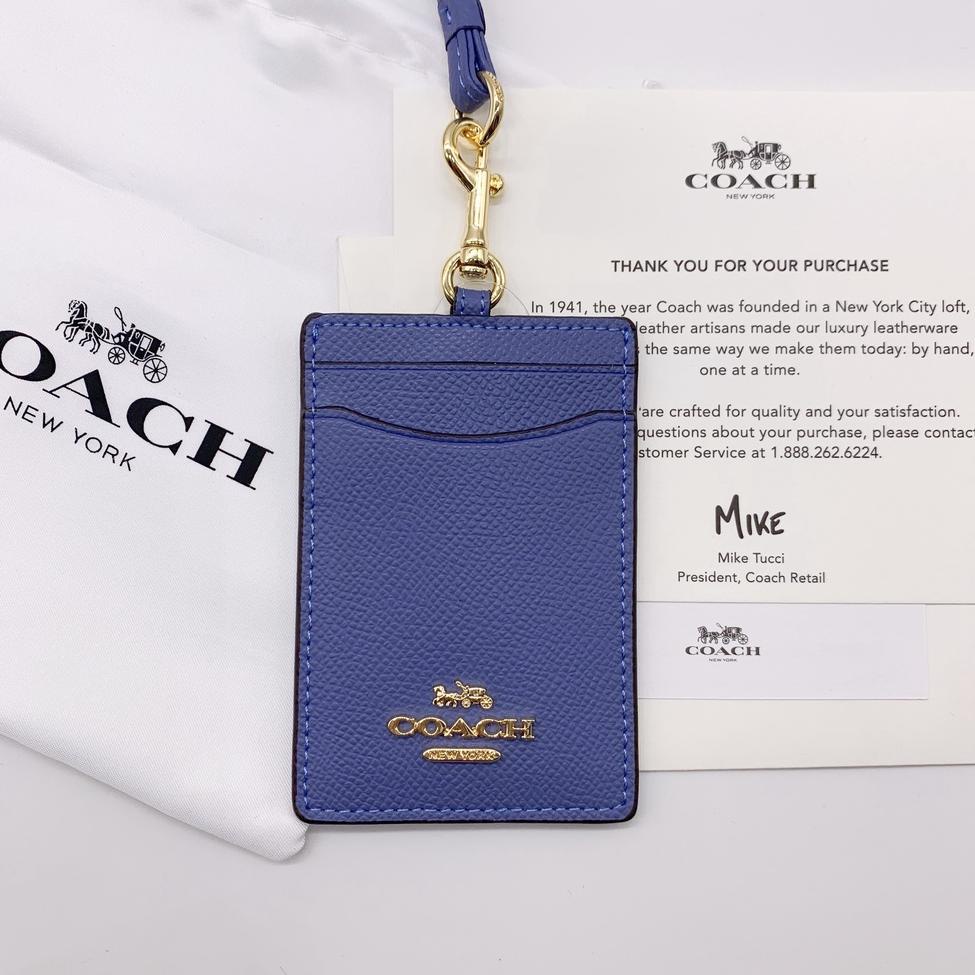 

[LaW ㊑] Coach Metal Logo Card Holder ID Lanyard Name Tag Pro Edition //Promo sale