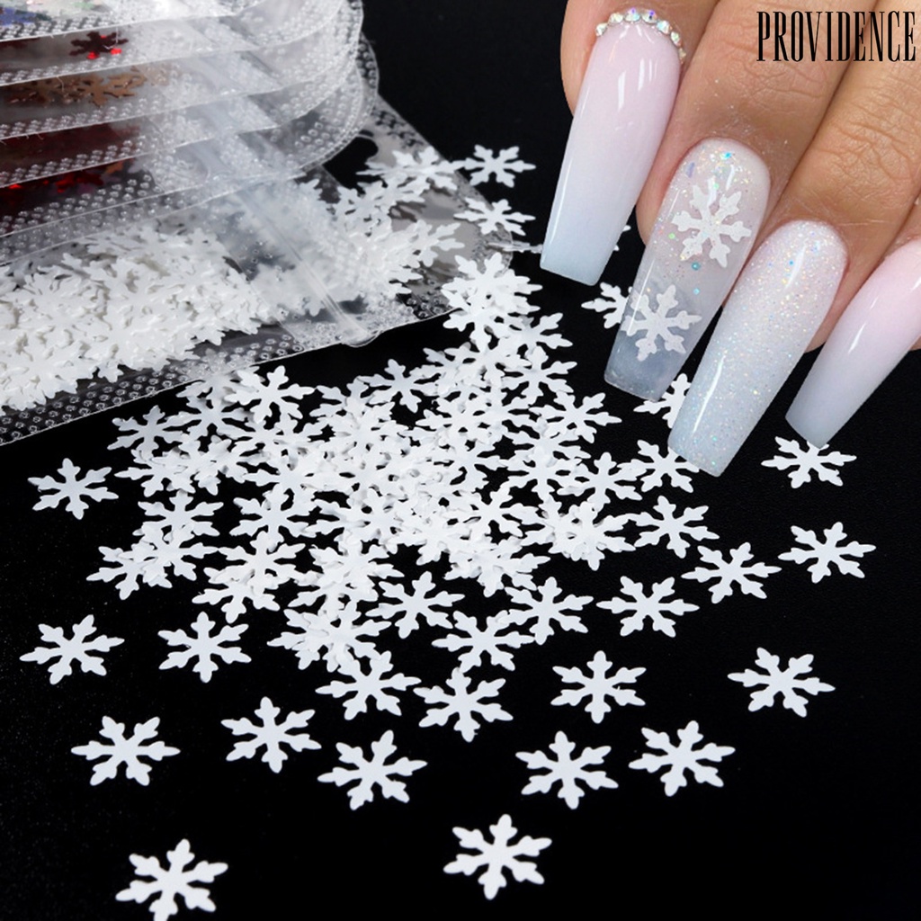 1 Kantong Payet Kepingan Salju Natal Untuk Dekorasi Nail Art