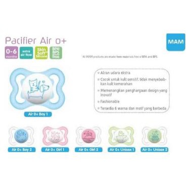 MAM Pacifier FREE TALI EMPENG / MAM PACIFIER NIGHT / AIR  0m+ / 6m+ Empeng MAM