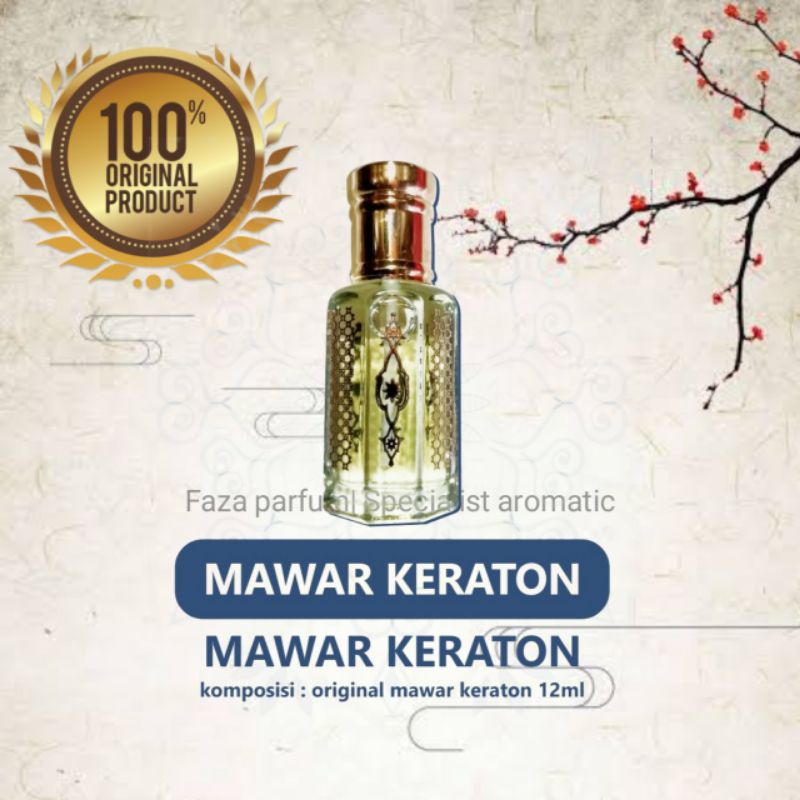 MINYAK WANGI MAWAR KERATON MURNI TANPA CAMPURAN