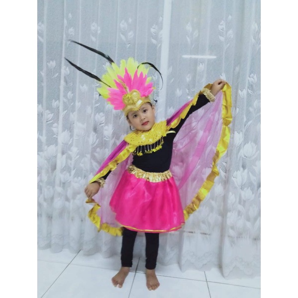 kostum tari anak,  manuk dadali
