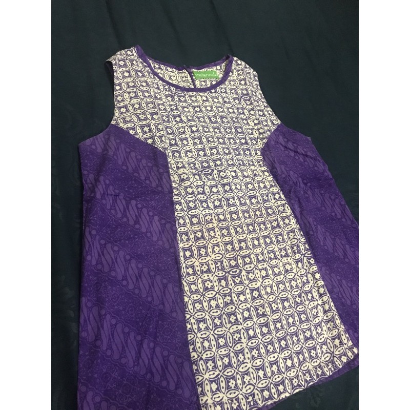 Preloved Top Batik melonmint