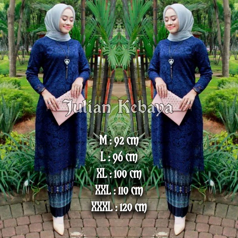 KEBAYA BROKAT TUNIK MUSLIM MODERN / SET KEBAYA BROKAT MODERN / KEBAYA WISUDA / KEBAYA TUNIK BROKAT