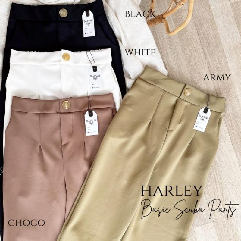 SCUBA PANTS / HARLEY BASIC SCUBA PANTS / HAREM SCUBA PANTS / CELANA SCUBA WANITA  / CELANA IMPORT WA