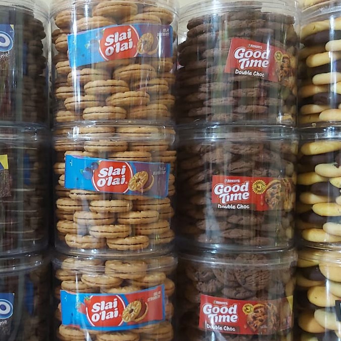 ANEKA CEMILAN TOPLES BRANDED ASLI 100% GOOD TIME, SLAI OLAI