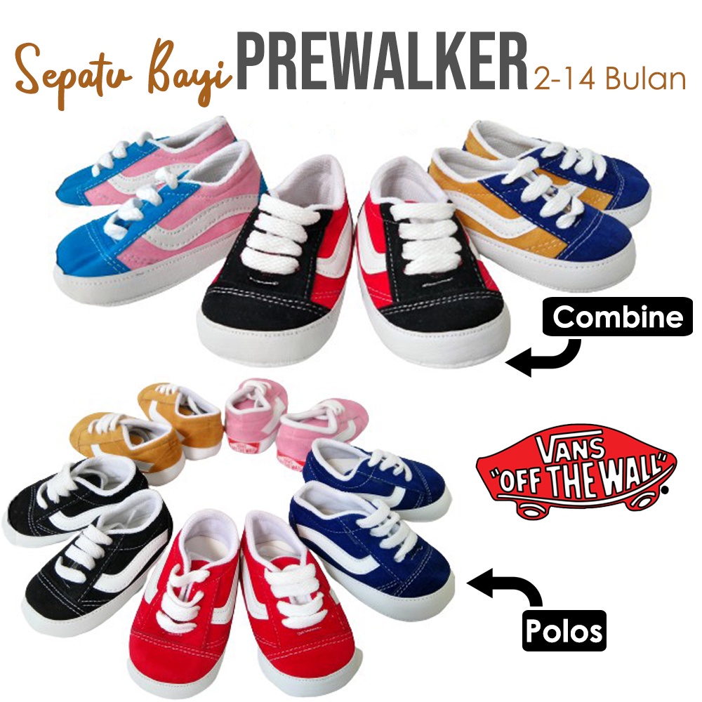 VNS Polos combine Prewalker  2 - 14 bulan Sepatu Bayi  SPORTY Pre Walker Shoes