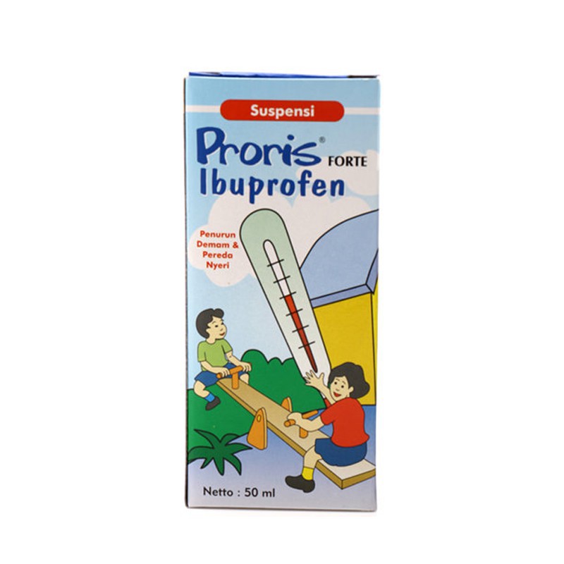 PRORIS SUSPENSI FORTE 50 ML STRAWBERY,IBUPROFEN,PENURUN PANAS