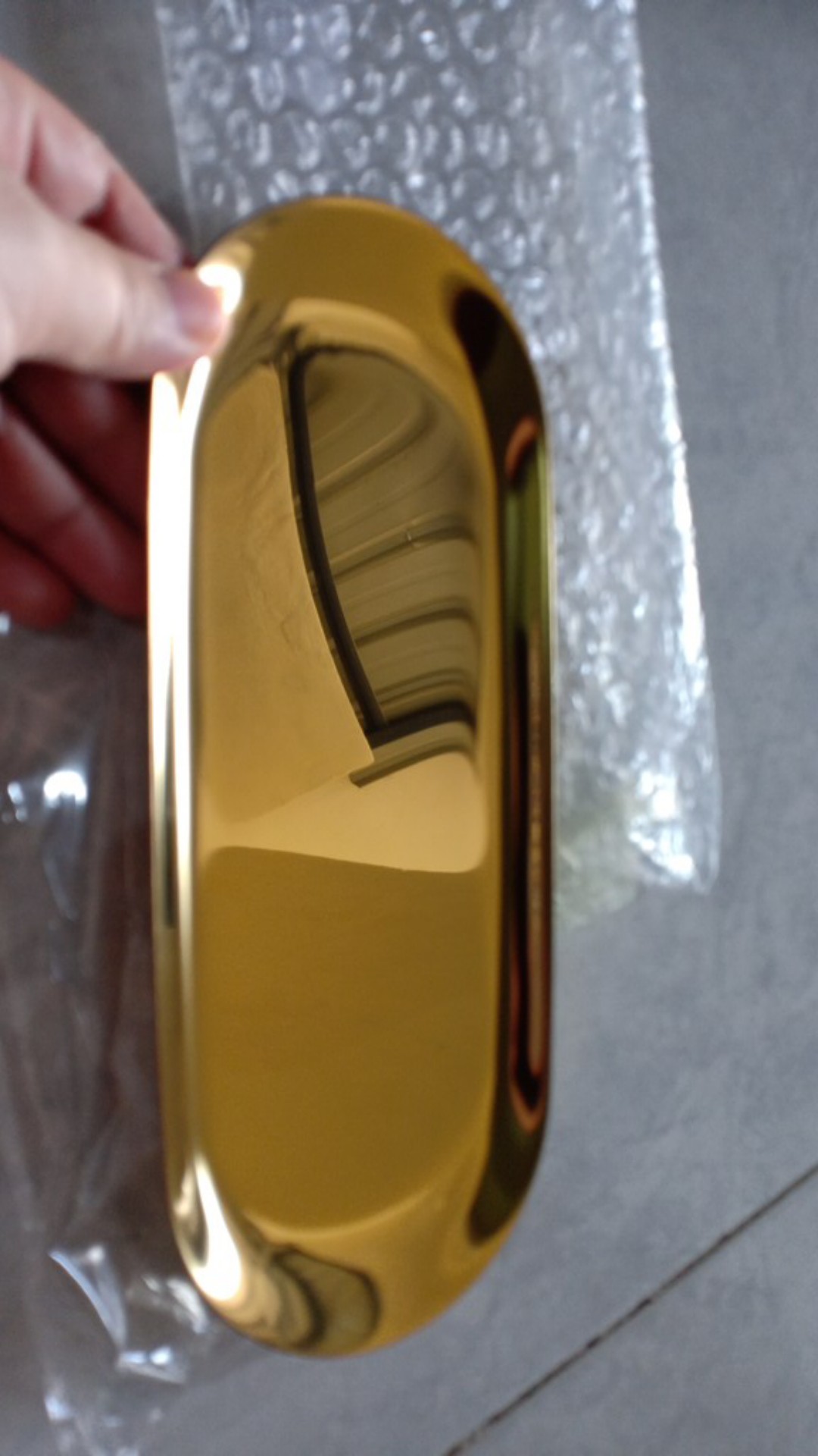 Nordic Oval Stainless Steel Storage Tray Sna Jewelry Metal Home Organizer Astarit.id♫♬