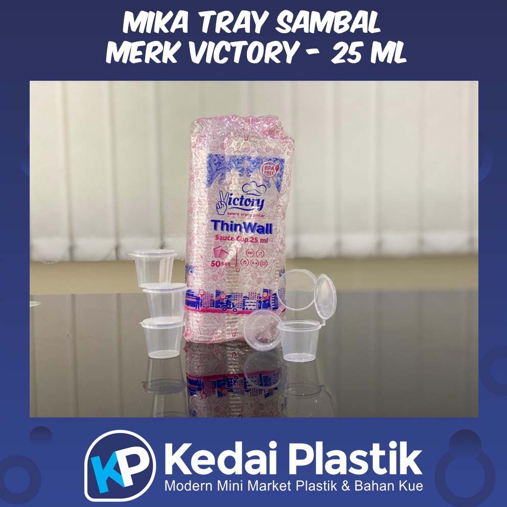 (Mika) Tray Sambal / Saos Victory 25 ML (50 Pcs)