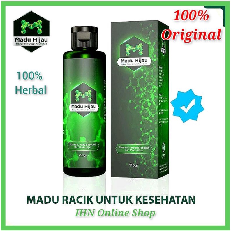 ASLII MADU HIJAU LOGO M ASLI ORIGINAL / MADU HERBAL MAAG / OBAT MAAG ASAM LAMBUNG GERD HERBAL AMPUH