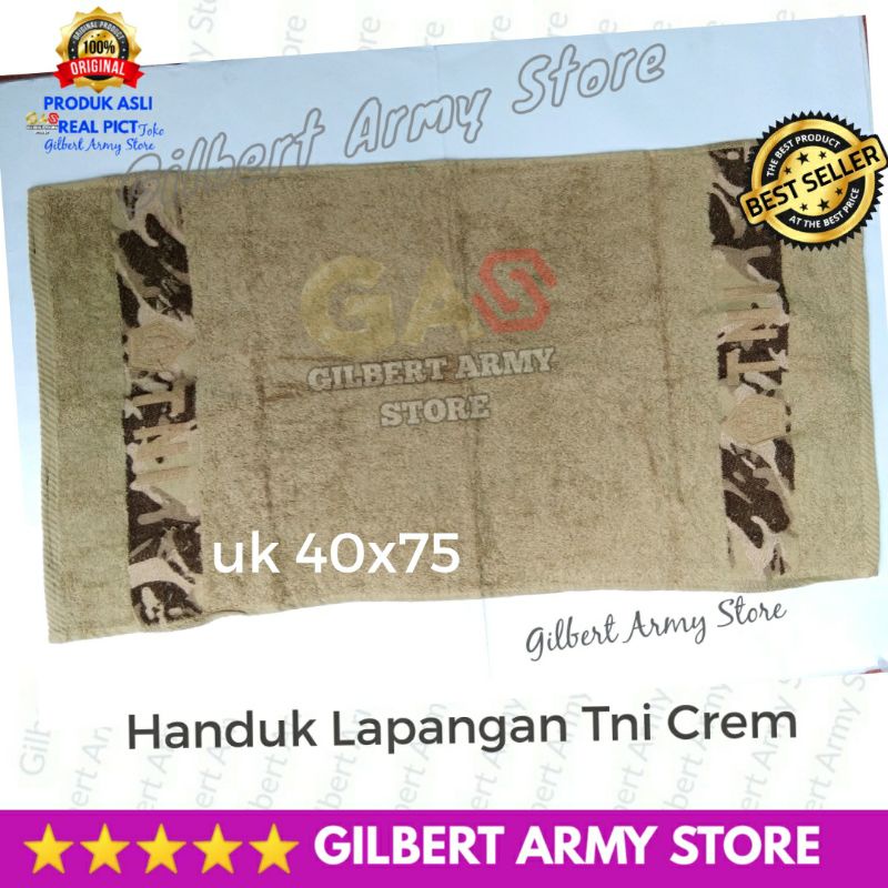 Grosir Handuk jatah  Tni Lapangan kecil Terbaru Tan gurun Tebal Murah Gilbert Army Store Viral Keren