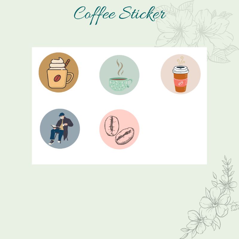 Coffee Sticker | cetak sticker murah