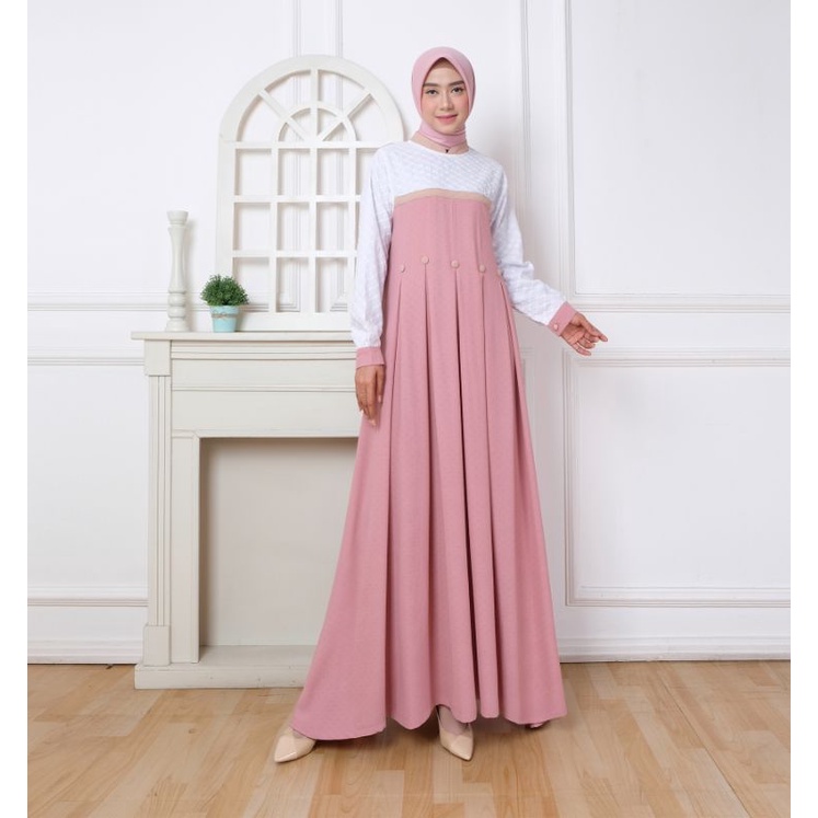 Gamis Yasmira // Dress Yasmira // Bahan Crinkle Jaguar Airflow //Gamis modis