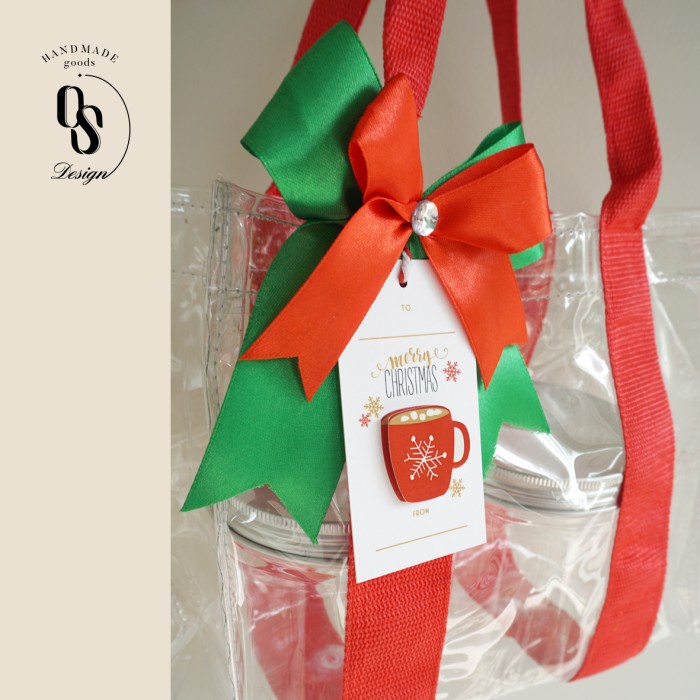 

Clear Bag Christmas Tas Transparan Hampers Natal Hadiah Parcel 086