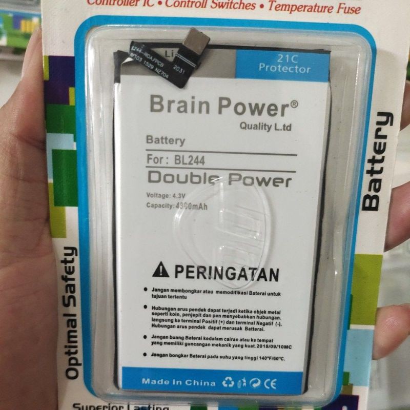 Batre Baterai bt Lenovo P1 Turbo BL244 P1A42 Double power