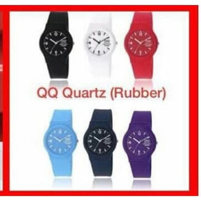 Jam tangan QQ Quartz ( Rubber ) Harga murah