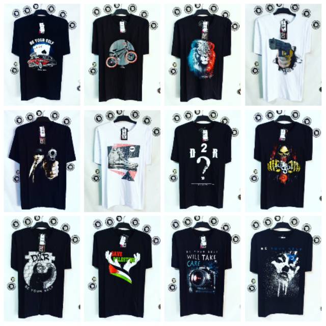 Kaos distro original 12 kaos (1lusin ) random