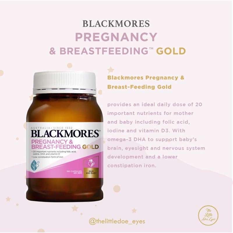 [READY] Blackmores Pregnancy and Breastfeeding Gold BPOM