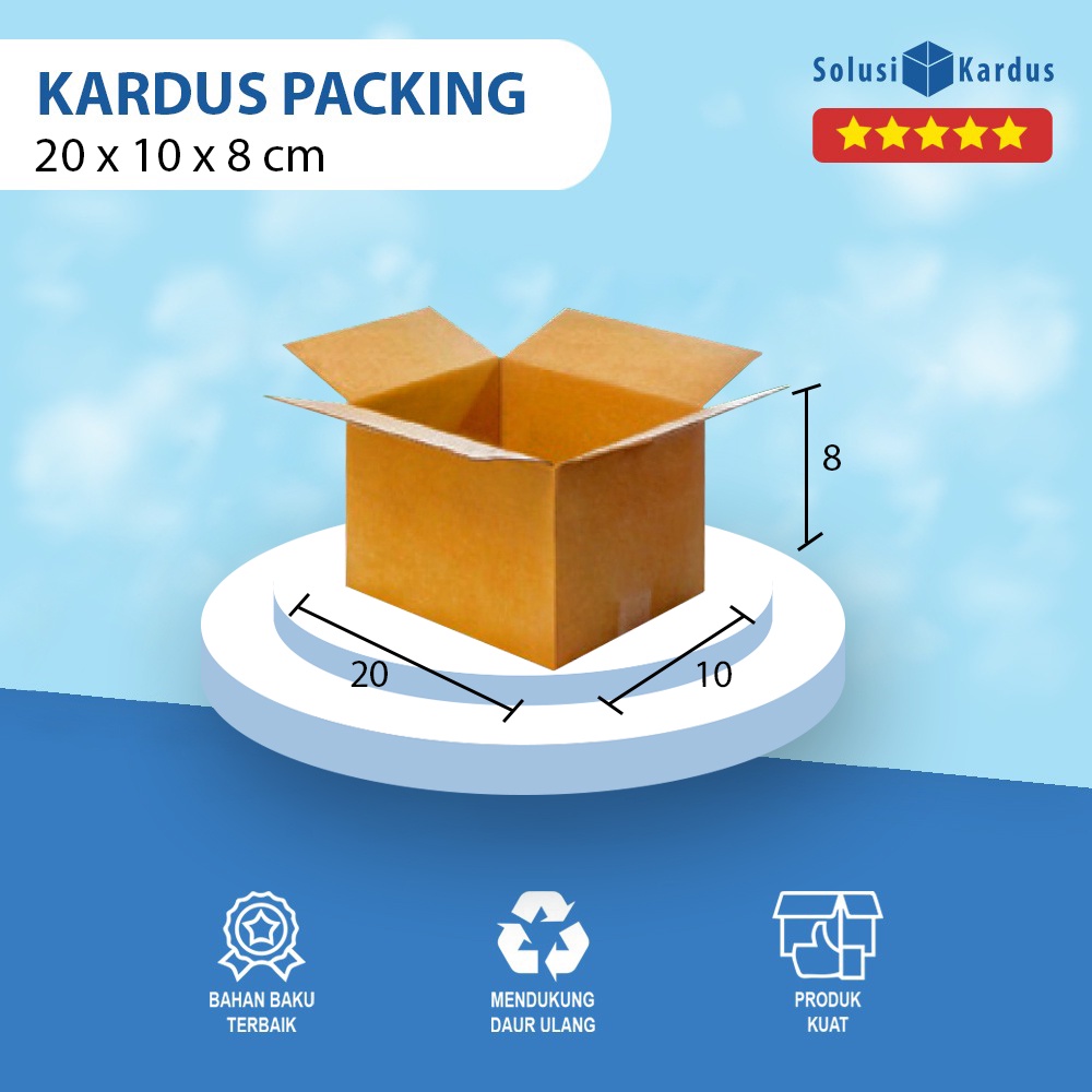 

Box | Dus | Kotak | Kemasan Packing | Karton | Kardus Polos 20x10x8