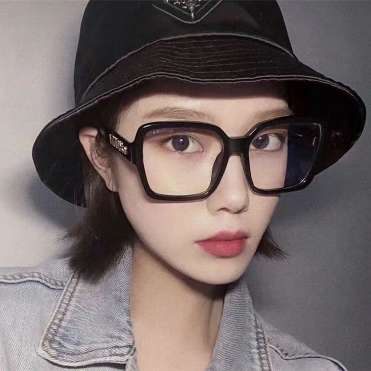 Fashion big frame square retro men's and women's glasses