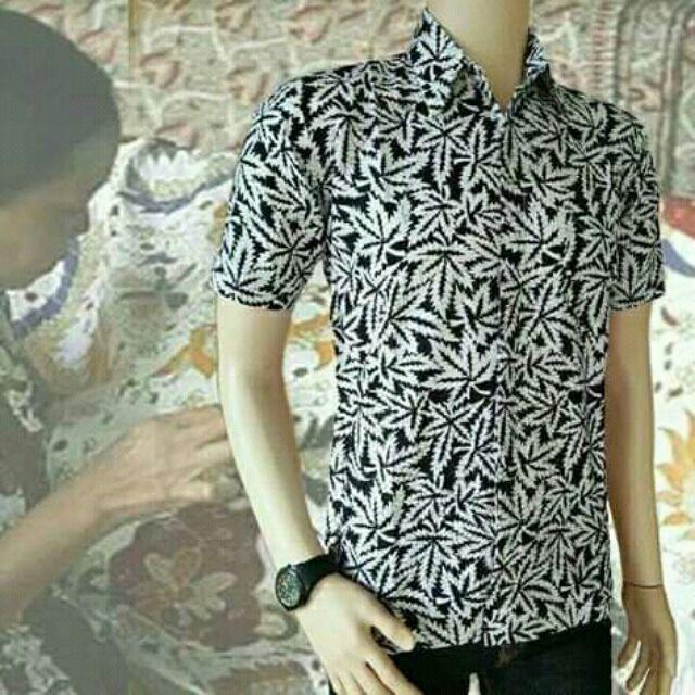 Kemeja Batik Pria/hem Batik Pria/baju Batik Modern Pria Ii Motif Mustika Ii Pbi