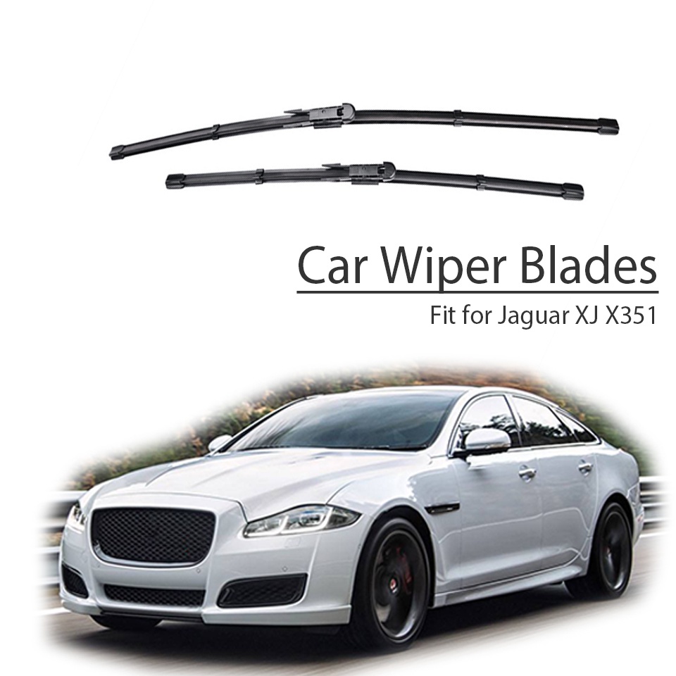 1 Set Karet Wiper Depan Mobil Untuk Jaguar XJ X351 2016 2015 2014-2009