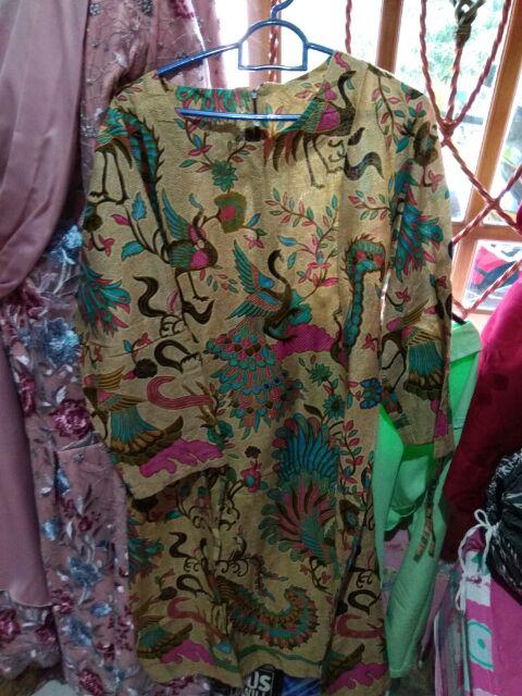 Terlaris Serut Genes Jelita Tunic Navbor Yelbor Whitbor Creambor Tunik Batik Modern Hrb030 Dolbi Dob