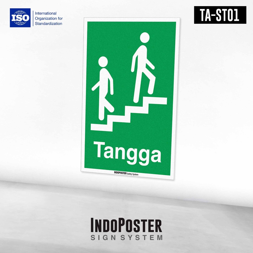 

Stiker Label K3 Safety Tanda Tangga Pengunjung Stair Umum Normal