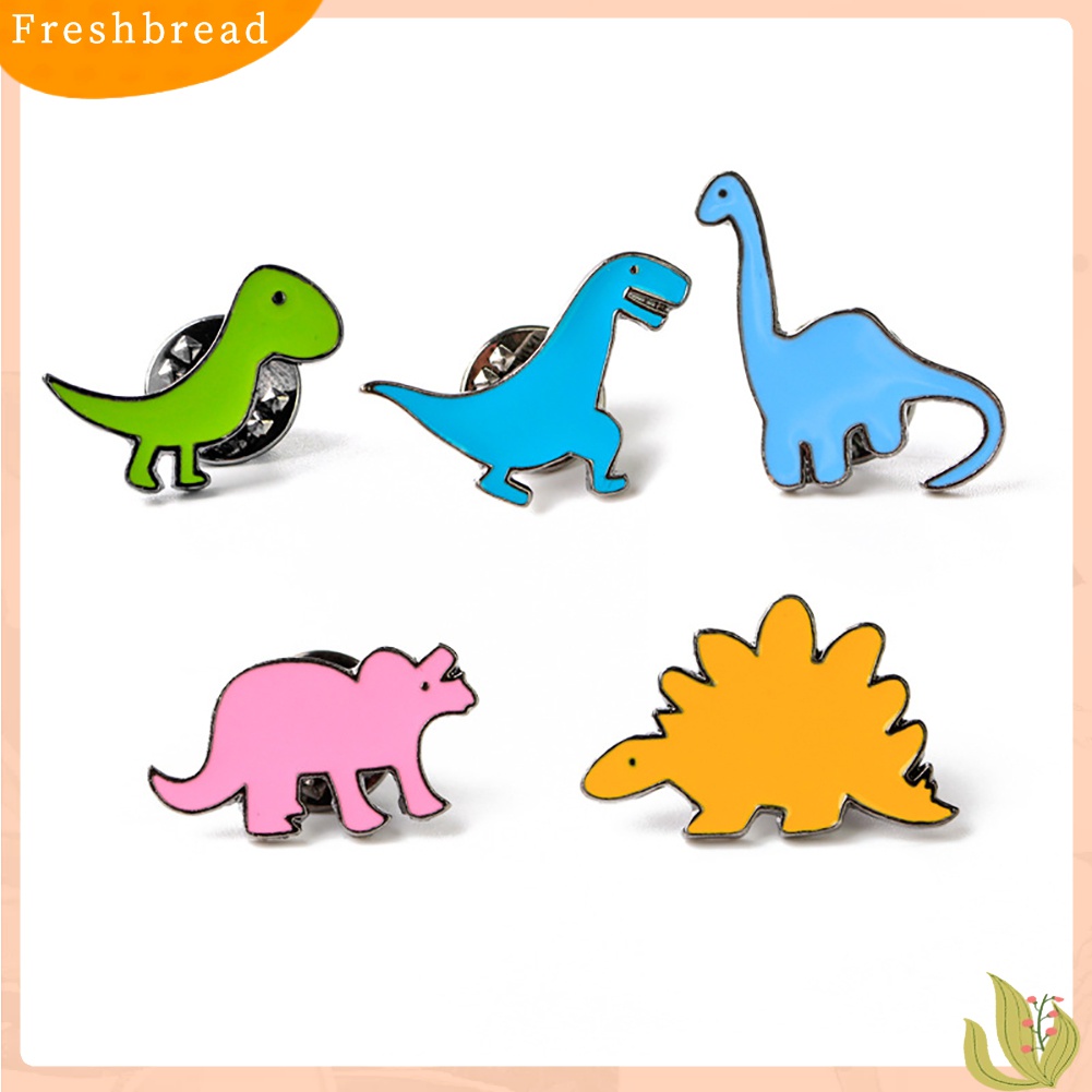 [ TERLARIS]Unisex Cute Cartoon Dinosaur Animal Brooch Pin Badge Jewelry Clothes Decoration