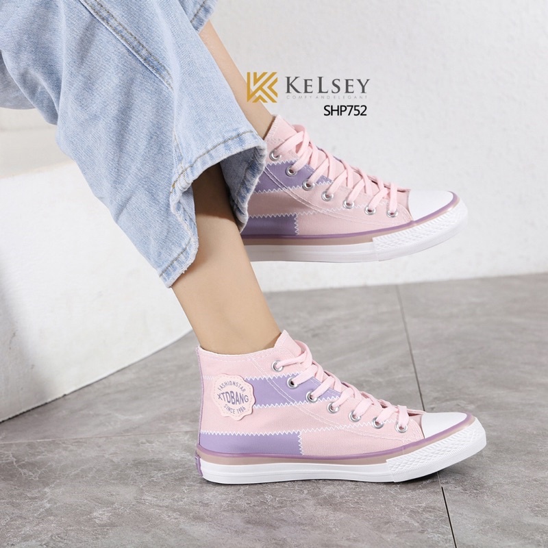 (GRATIS ALAS KAKI) Nicole Sepatu Sneakers Kanvas Wanita Kelsey / Sepatu Kerja Anak Remaja Hingga Dewasa SHP752