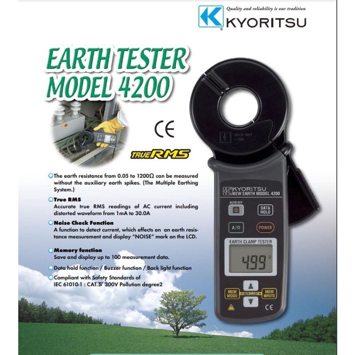 Kyoritsu 4200 Earth Clamp Tester