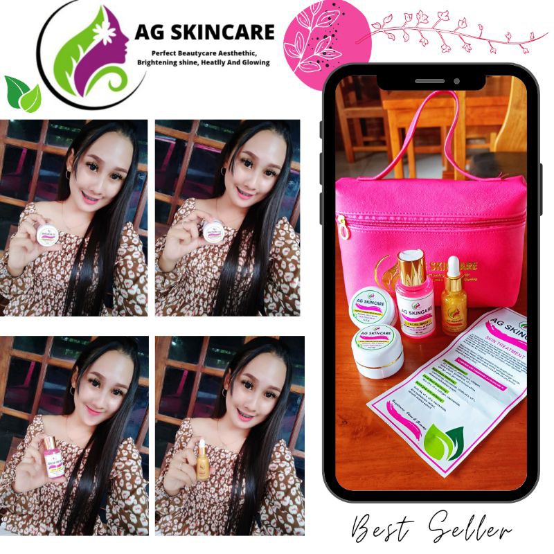 AG SKINCARE PAKET ACNE SERUM GOLD WHITENING [TERLARIS..] Geser untuk paket reseller ada sendiri