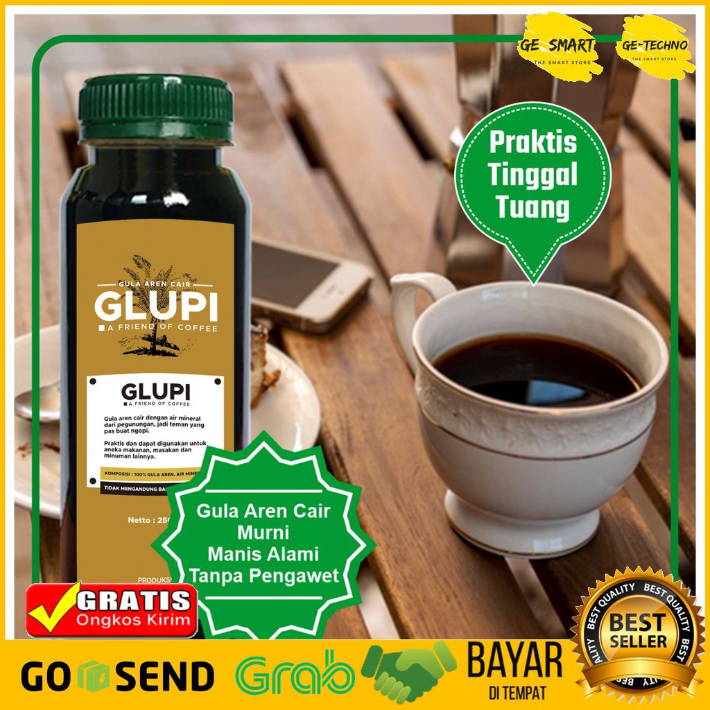 

Gula Aren Cair Organik | Untuk Boba Susu Gula Kawung | Glupi