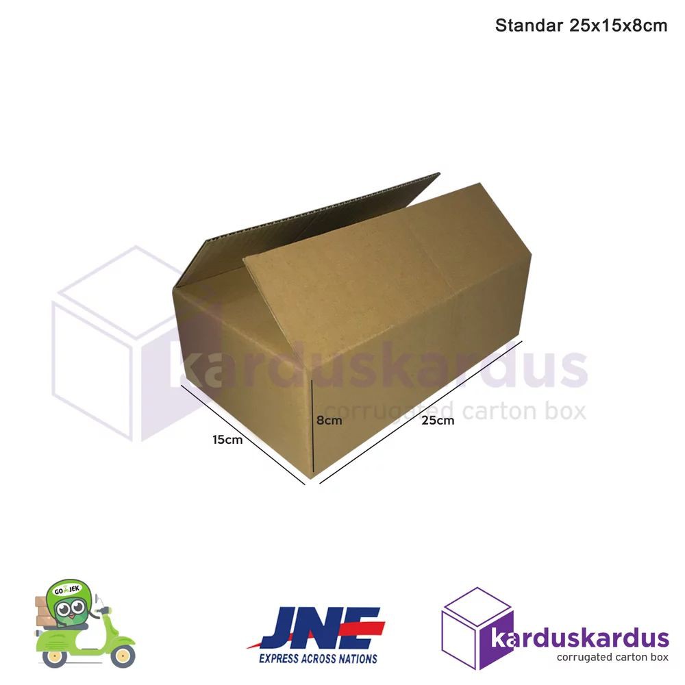 

Termurah KARDUS BOX KARTON PACKING 25 x 15 x 8 Terlaris