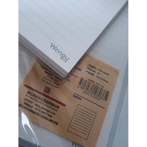 

(╯ ͡❛ ͜ʖ ͡❛)╯┻━┻ Binder Ring / Notebook Transparan B5/A5 Wengu