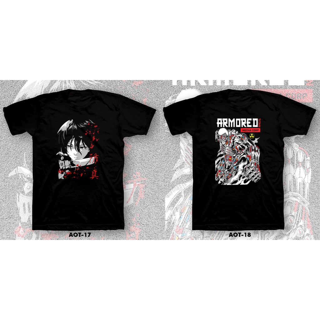 KAOS / TSHIRT 24s - ANIME/MANGA ATTACK ON TITAN .02